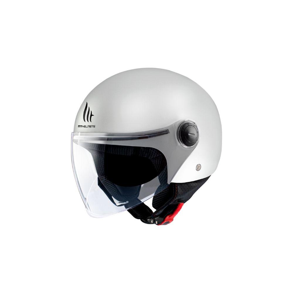 Casco jet mt street s blanco brillo 22.06