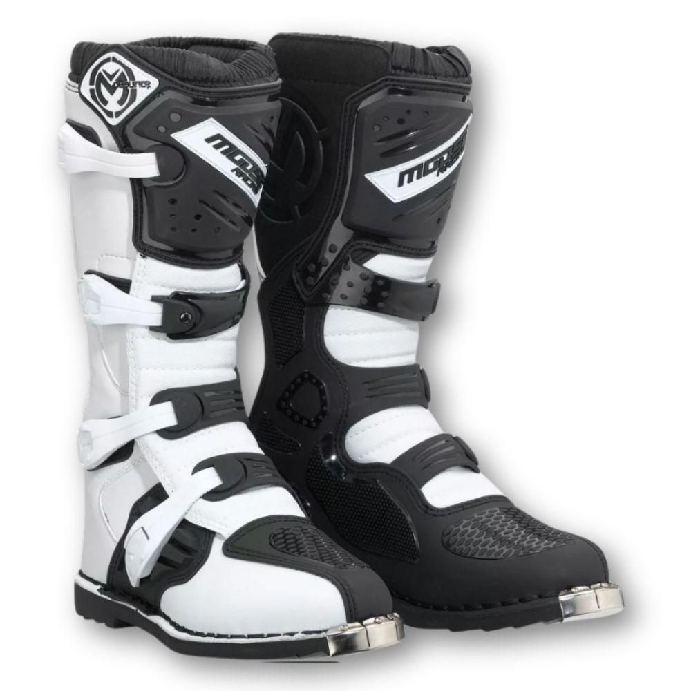 Botas Moose OffRoad QAUALIFIER MX WH Negro-Blanco