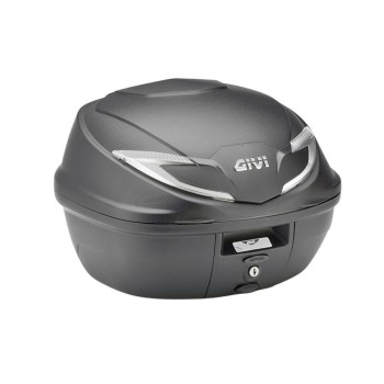 MALETA GIVI B360NT2 (NEGRO) CON CATADIÓPTRICOS PLATEADOS