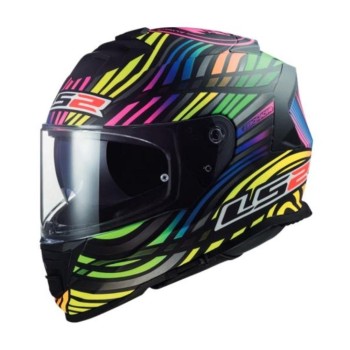 Casco Ls2 FF800 Storm 2 Power Negro-Arcoíris Mate