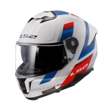 Casco LS2 FF808 Stream 2 Vintage Blanco-Azul-Rojo