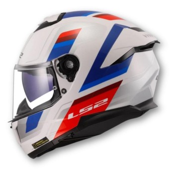 Casco LS2 FF808 Stream 2 Vintage Blanco-Azul-Rojo