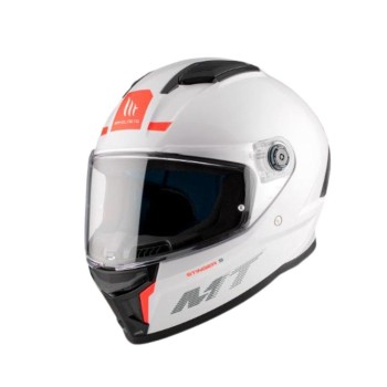 Casco Mt Ff126 Stinger 2 Solid AO Blanco Perla Brillo