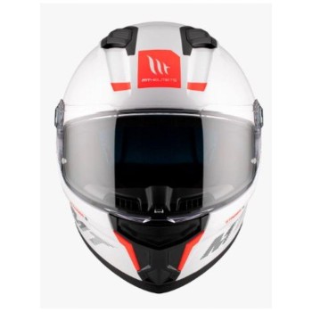 Casco Mt Ff126 Stinger 2 Solid AO Blanco Perla Brillo