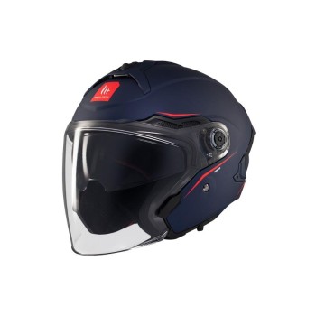 Casco Jet MT COSMO SV SOLID A7 AZUL MATE