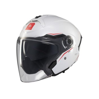 Casco Jet MT COSMO SV SOLID BLANCO