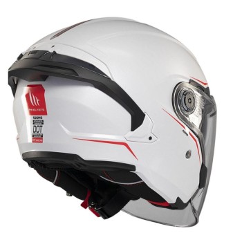 Casco Jet MT COSMO SV SOLID BLANCO