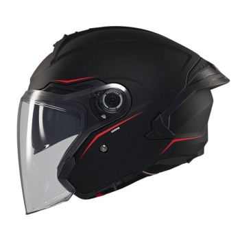 Casco jet de  moto MT COSMO SV SOLID A1 NEGRO MATE