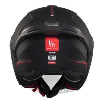 Casco jet de  moto MT COSMO SV SOLID A1 NEGRO MATE