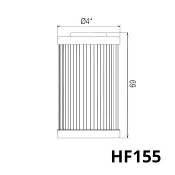 Filtro aceite Hiflofiltro HF155 KTM 125 Duke 10-12