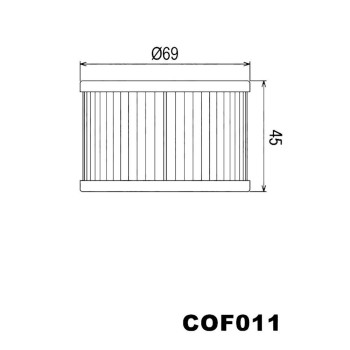 Filtro aceite Champion COF011-X304 Honda TRX450 FM Foretrax Foreman 03-04