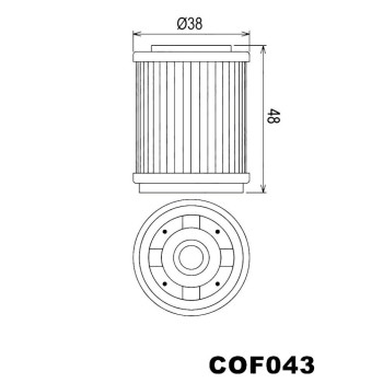 Filtro Aceite Champion COF043 Yamaha TW200 S1 200  25