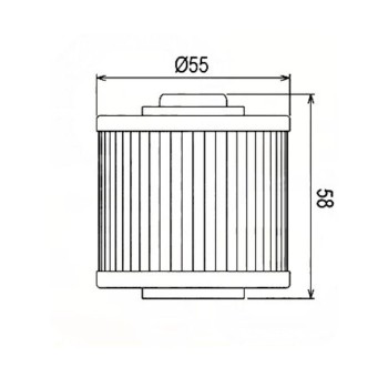 Filtro Aceite Hiflofiltro HF145 Yamaha XT 600 83-89