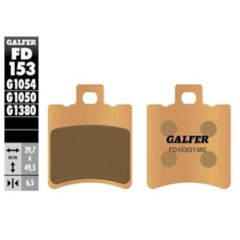 Pastillas de Freno Galfer FD153G1380 Sinterizadas Scooter