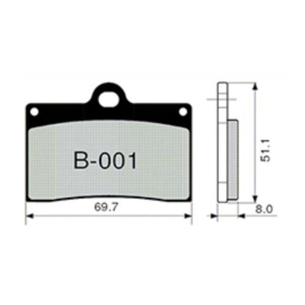 PASTILLAS FRENO ZCOO B001-EXC