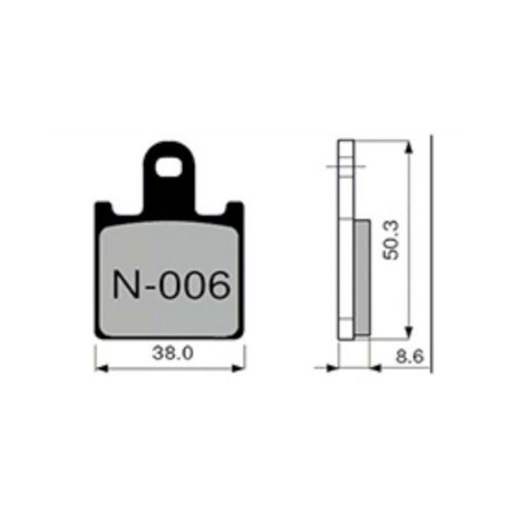 PASTILLAS FRENO ZCOO N006-EXC