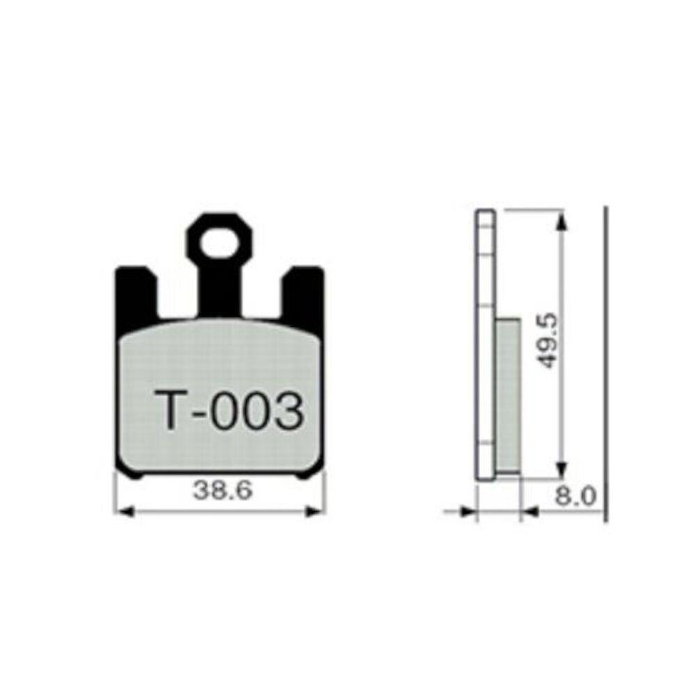PASTILLAS FRENO ZCOO T003-EX